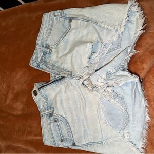 American Eagle Outfitters Light Blue Jean Shorts